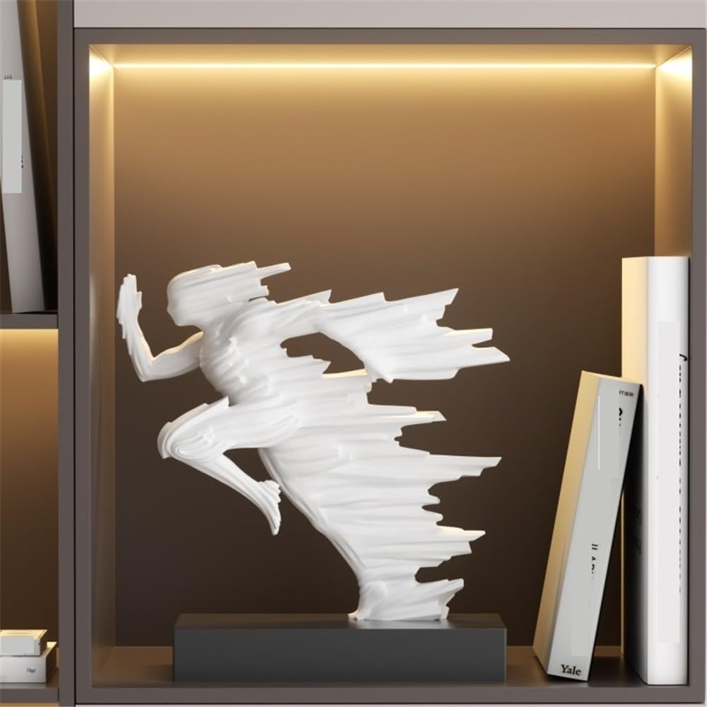 Rzeźby Personalized Running Figure Art Sculpture Indoor Home Resin Decoration Ornaments 22.2 * 8 * 23cm Dekoracje