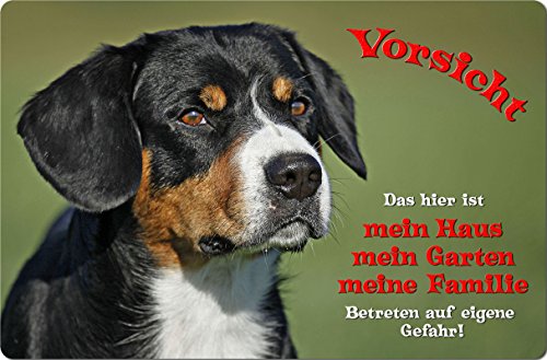 Preisvergleich Produktbild +++ APPENZELLER Sennenhund - Metall WARNSCHILD Schild Hundeschild Sign - AZS 01 T1