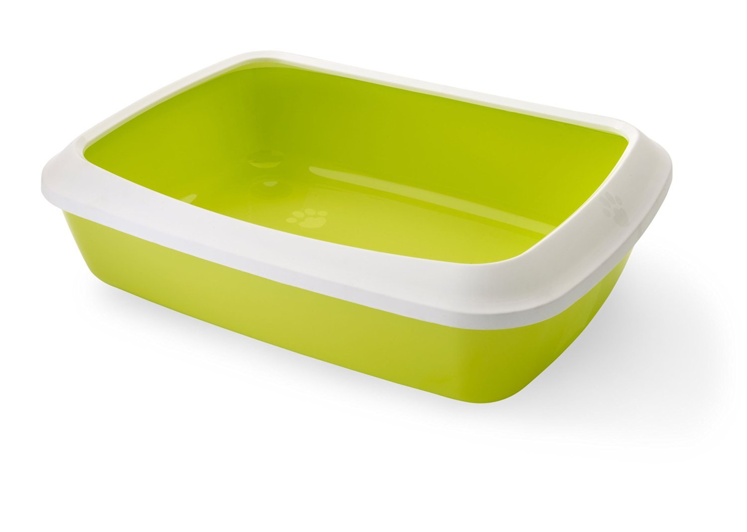 Savic Iriz Cat Litter Tray with Rim, Retro Lemon Green (17 inch) 2