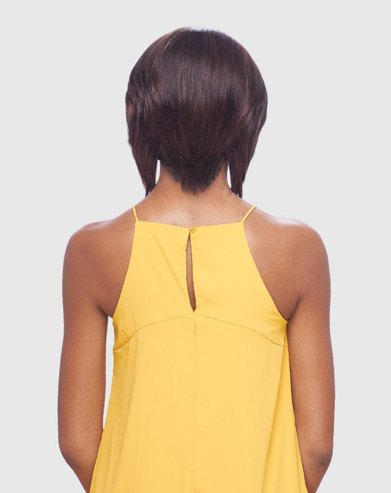 Vanessa SUPER VC ANASTA (1B Off Black) Synthetic V-Line C-Side Lace Part Full Wig