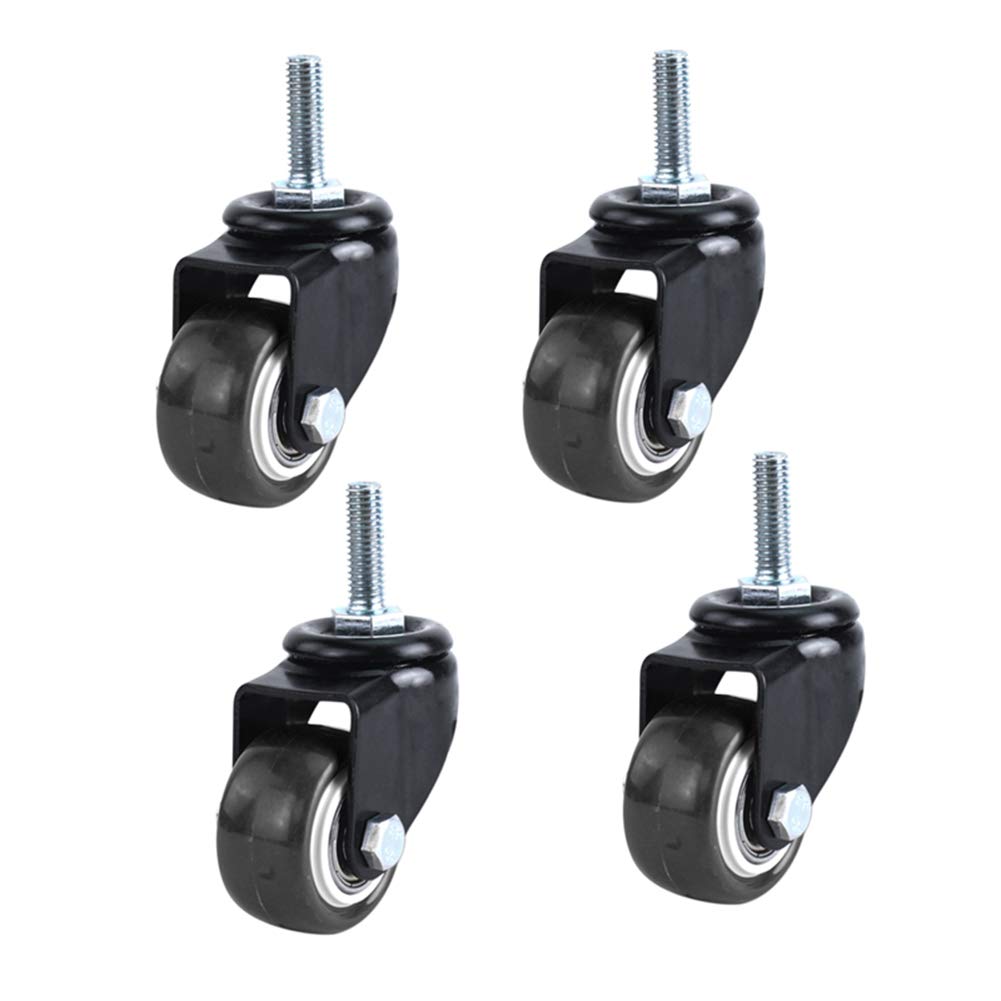 Roulettes pivotantes M8 avec frein 1,5 pouce pour lit et table de charge 200kg