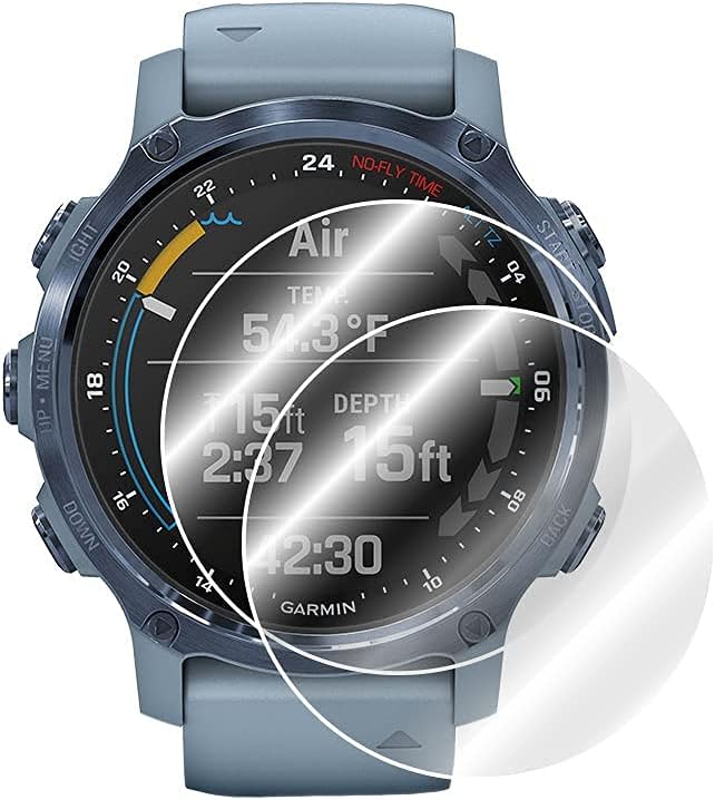 IPG Screen Protector compatible with Garmin Descent Mk2S Smartwatch (2 Pieces)