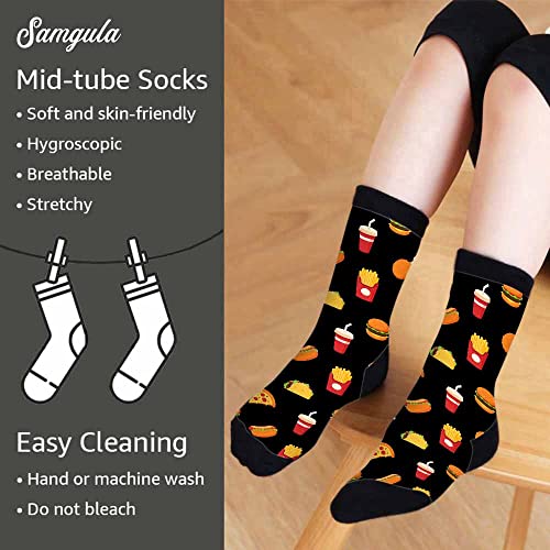 Image of Crew Socks for Woman Size 6-8 Tropical Wildlife Bright Teal Girls Socks