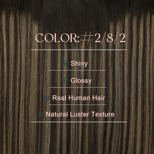 Image of Easyouth 90g Tape in Weft Hair Extensions Human Hair Balayage, Invisible