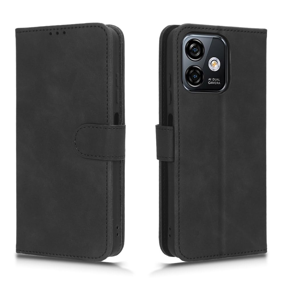 Haoye Custodia A Portafoglio Per Ulefone Note 16 Pro: Copertura Magnetica Con Supporto E Slot Porta Carte – Elegante E Protettiva (Oro)