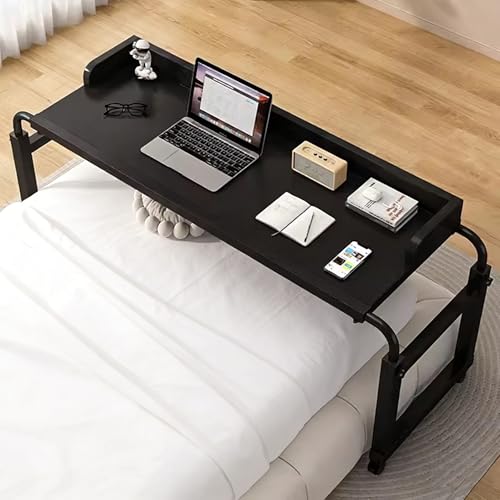Table de lit sur roulette bureau mobile multifonctionnel réglable extensible ordinateur - 2