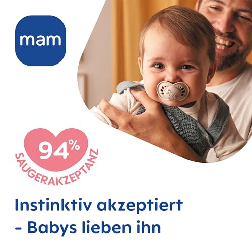 MAM Original Day & Night Matt Schnuller | 16+ Monate | Schnuller-Set | 94% Akzeptanz | beugt Zahnfehlstellungen vor | mit Zahnmedizinern entwickelt | SkinSoft Silikon | Bär/Fuchs | 4 Stück
