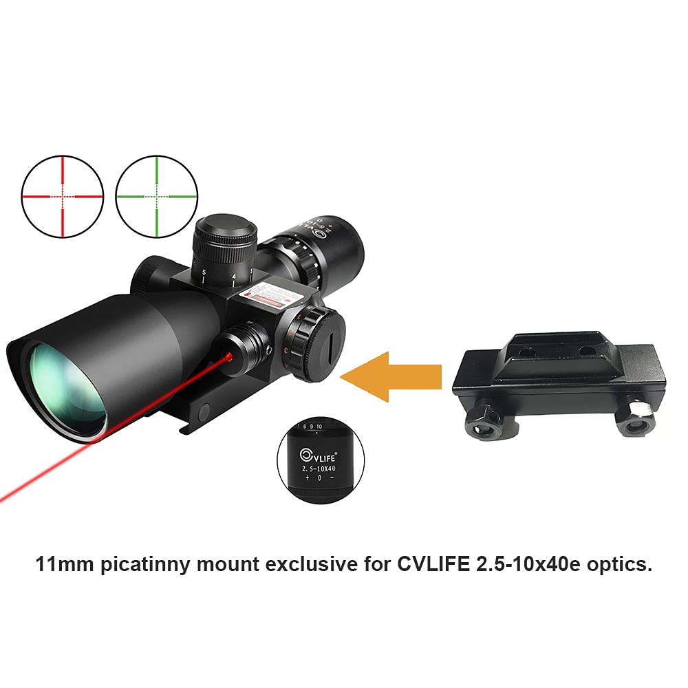 CVLIFE 11mm Mount for 2.5-10x40
