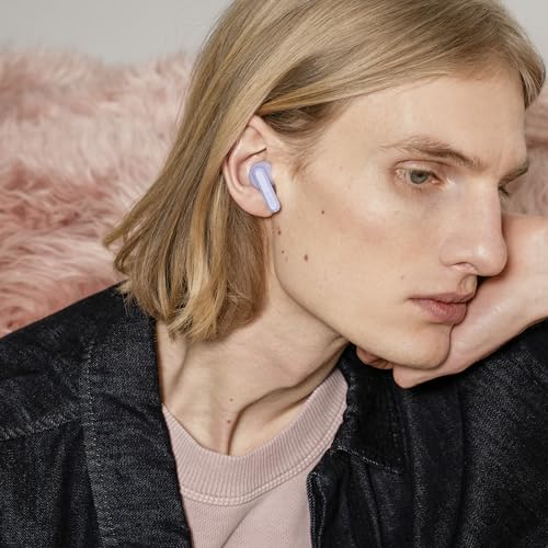 Image of Sudio A3 Pro Noise Cancelling Earbuds - 25H Playtime, ANC, Multipoint Bluetooth 5.4, Clear Calls, IPX4 Sweat & Splash Resistant, USB-C Charging, Made from Recycled Plastics (Purple)