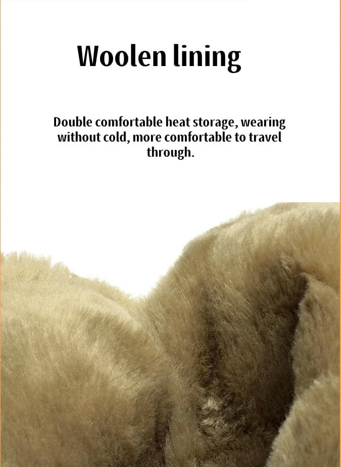 Women's Mid Calf Boots Suede Slouch Snow Booties Shoes Outdoor - Image 4