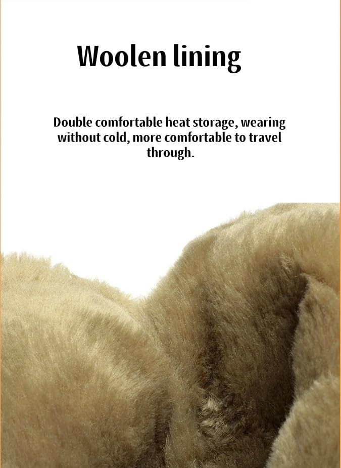 Women's Mid Calf Boots Suede Slouch Snow Booties Shoes Outdoor4