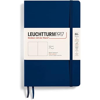 Leuchturm Notebook B6 Plain Soft Cover, Navy 358319