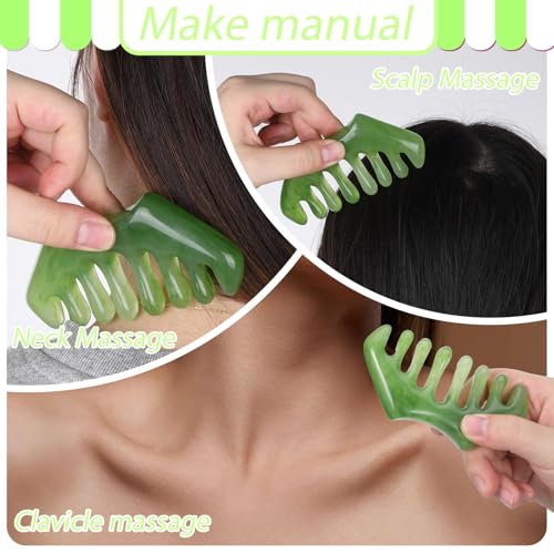 2 Peines Masajeadores Multiuso para Cabello y Cara miniatura 4
