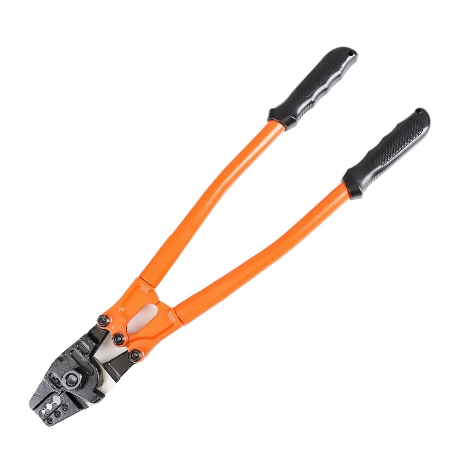 Pinza for crimpare fune metallica | Pinza da 14 pollici for pressare manicotti in rame e alluminio for cavi in ​​acciaio da 1,5-3,5 mm