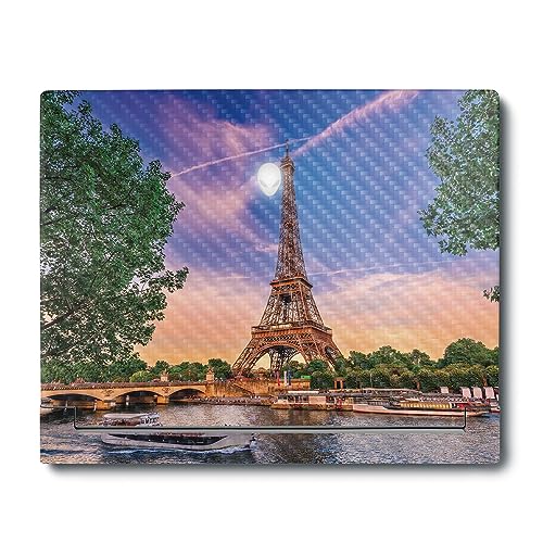 Image of MightySkins Carbon Fiber Skin Compatible with Alienware X16 R1 (2023) Full Wrap Kit - Eiffel Tower | Protective, Durable Textured Carbon Fiber Finish | Easy to Apply & Change Styles | Made in The USA