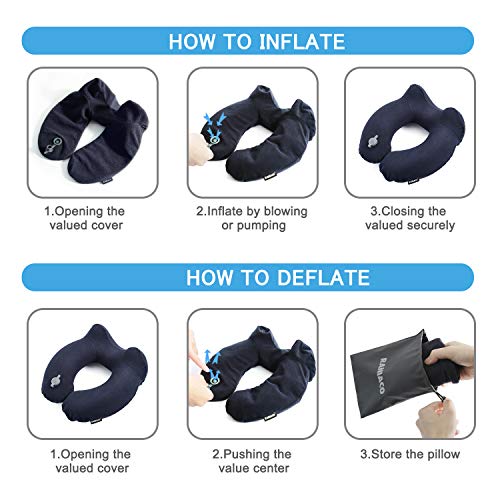 Gonfiabile Cervicale Cuscino Viaggio Aereo-Raniaco...