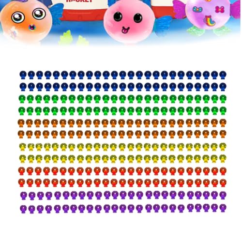 Sticky Balloon Maker Toy with Rocket Pump, DIY Crafts Sticky Balloon Kits, Make Your Own Magic Balloons Nano Tape Bubble Kit with Stickys Bouncy Bubble & Stickers Accessories Toy Gift(300Bubble)