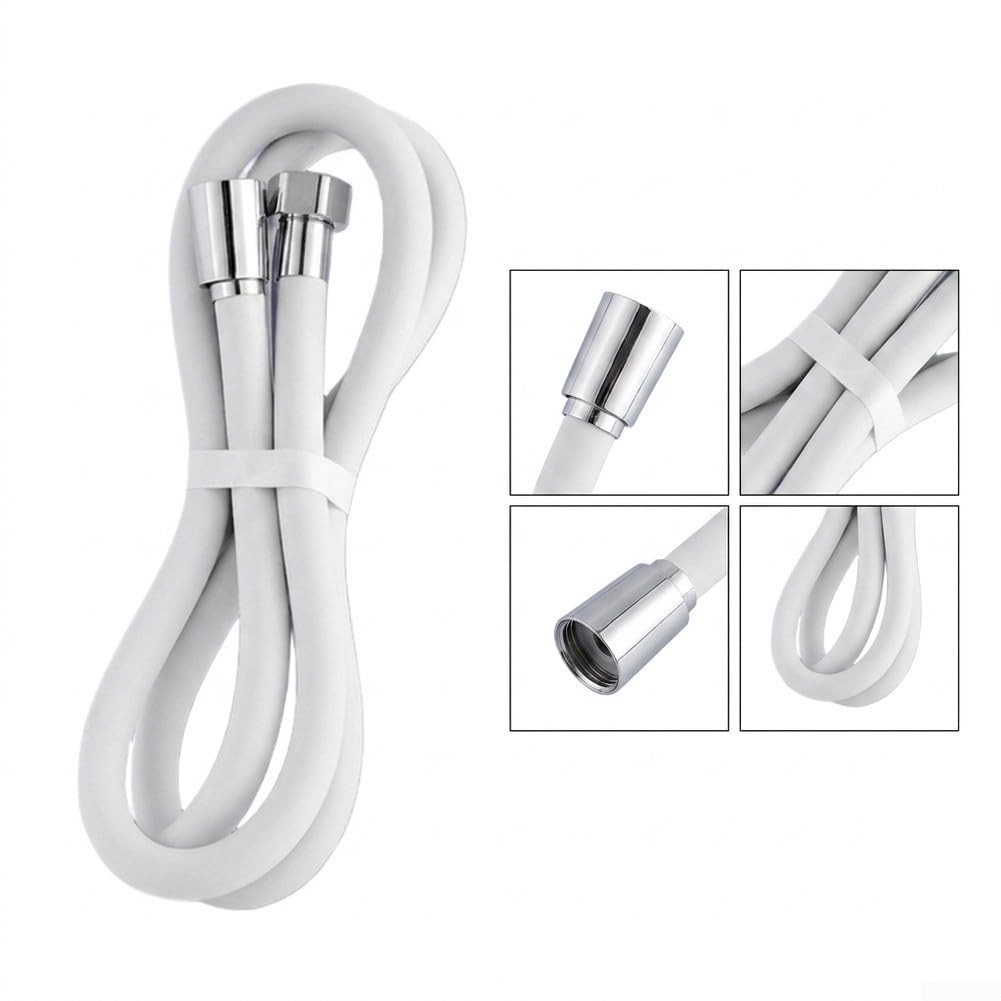 Manguera para ducha Silicona 2m G1/2 Antitorsión Alta Presión(Light Grey)