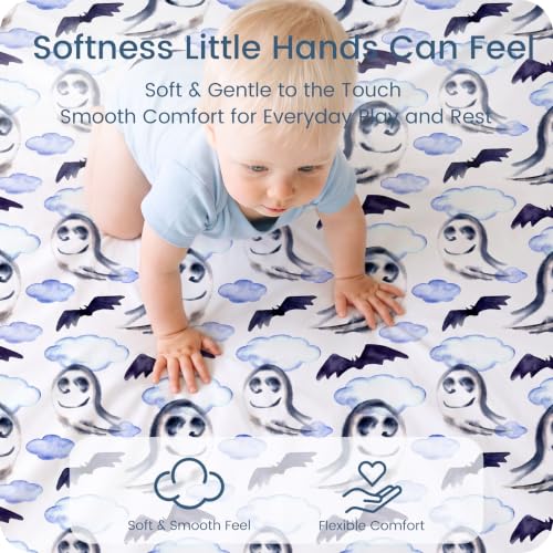 Image of Crib Sheets 28x52x9 Inch, Fitted Baby Mattress Sheets 2 Pack