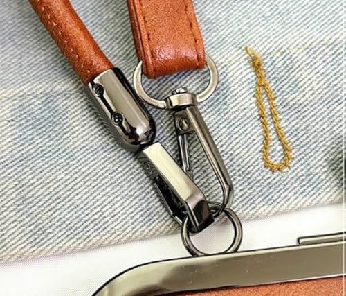 Bolso cruzado pequeño de cuero PU para mujer miniatura 5