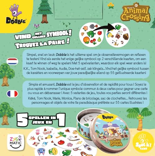 Jeu d'ambiance Asmodee Dobble Animal Crossing - vue 4