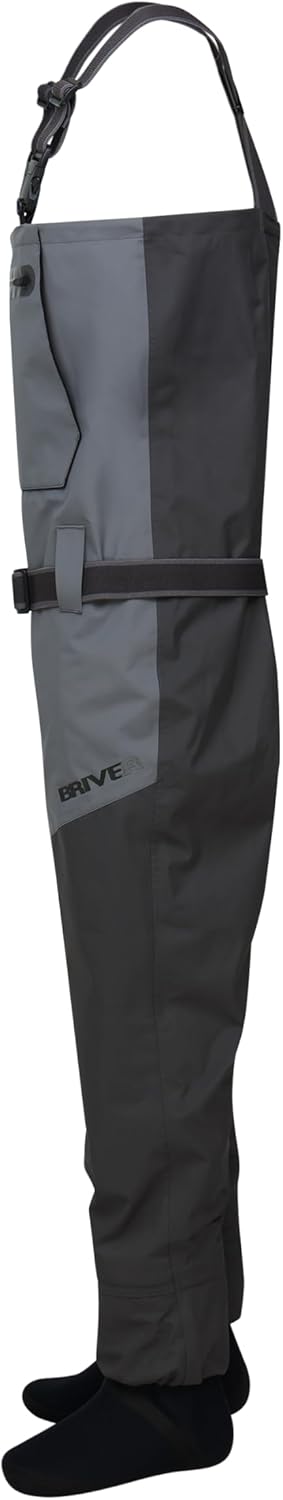 BRIVER MAX COMFORT Breathable Waterproof Chest StockingFoot Chest Wader for Fishing, Hunting, Kayaking