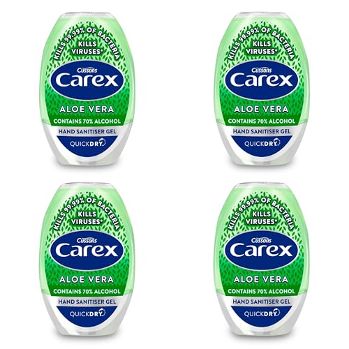 Katsy Style Hand Sanitiser Gel - Antibacterial Aloe Vera Gel Form - 50ml Bottle Pack of 4 - Personal Hygiene Solution for Hands