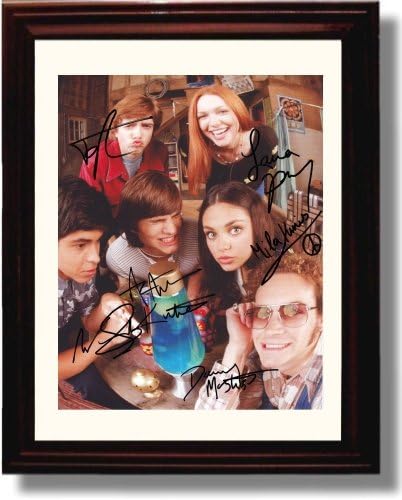 Framed That 70's Show Autograph Replica Print - That 70's Show Cast