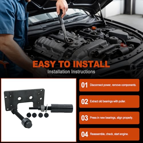 Image of WELLBOX Inner Cam Bearing Installation Tool Set Inner Cam Bearing Installer and Removal Tool Compatible with Harley Davidson Twin Cam 88 and Dyna Model, Fits for TC88, 96, 103, 110s