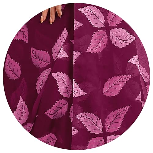 Image of MIRCHI FASHION Saree for Woman Chiffon Floral Printed | Lightweight Comfortable Daily Wear Women's Sari with Unstitched Blouse Piece (Available in 15 Colors)