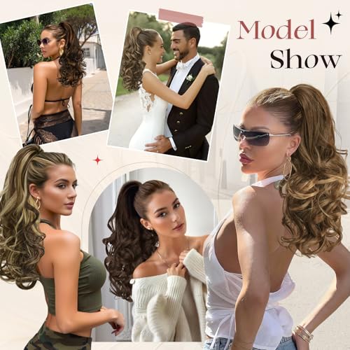 Ponytail queue de cheval postiche naturel noir pince amovible - 6