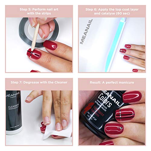 Nagelstudio Set komplett Meanail® Paris Deluxe XXL Maniküre + Pediküre inkl. Naildesign Zubehör • 1 UV LED Lampe für… – Bild 7
