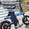 Finbike U1 Electric Bike for Adult/Teens,14" Folding Electric Bicycle with LCD Display,25KM/H & 45KM Range,4H Fast Charge,4 Riding Modes,Rear Shock Absorber,120KG Capacity,Compact Foldable Ebike #2