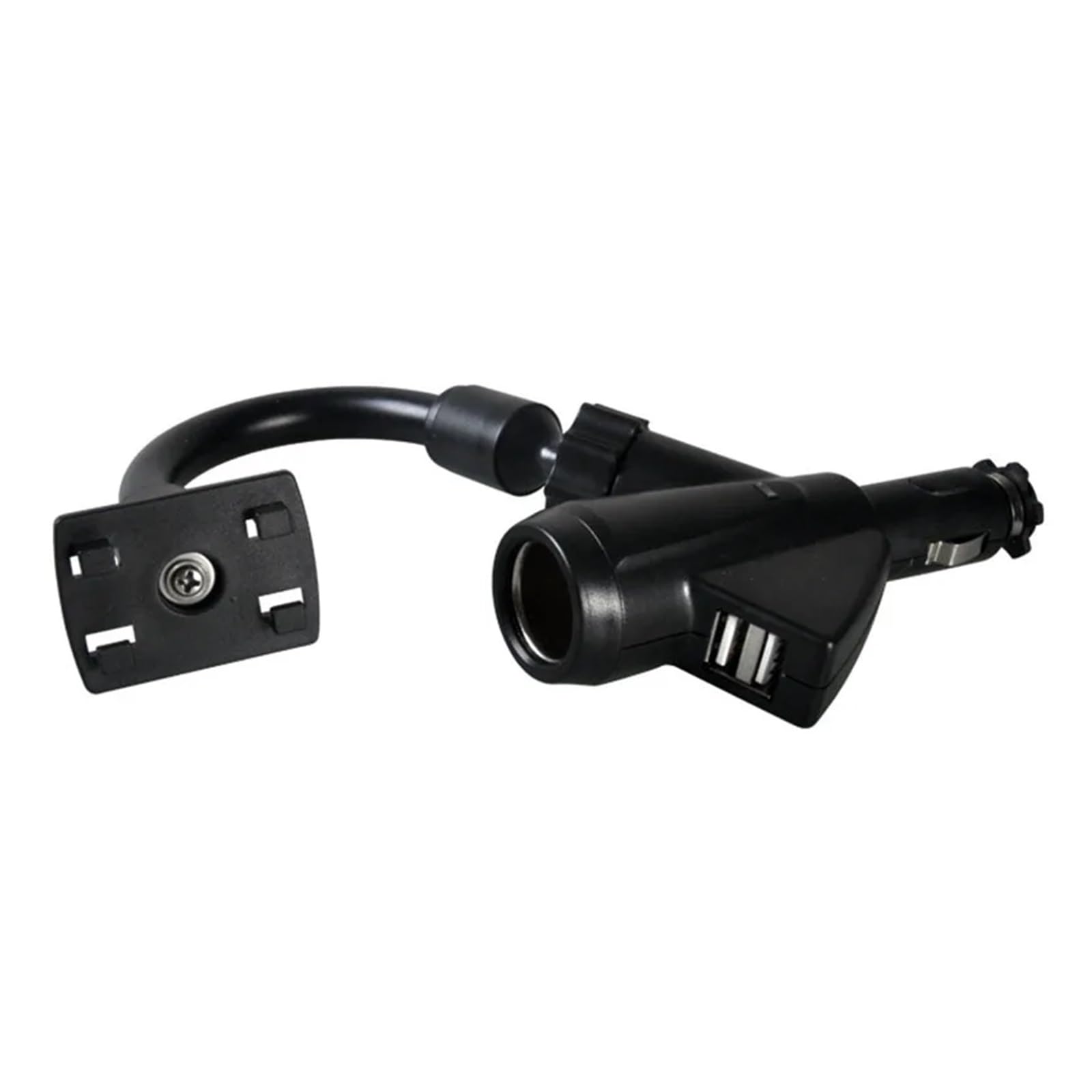 Support de Voiture 3 en 1, Allume-Cigare, Rotation Libre, Support de téléphone avec Deux Ports USB, Accessoire de Voiture