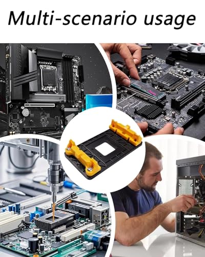 Image of 5 PCS CPU Heatsink Bracket Stand Base for AM3 Socket, AM3 Black Bracket Base *1 + 4 Screws, Durable Computer Hardware Accessory for DIY PC Builders and Upgraders