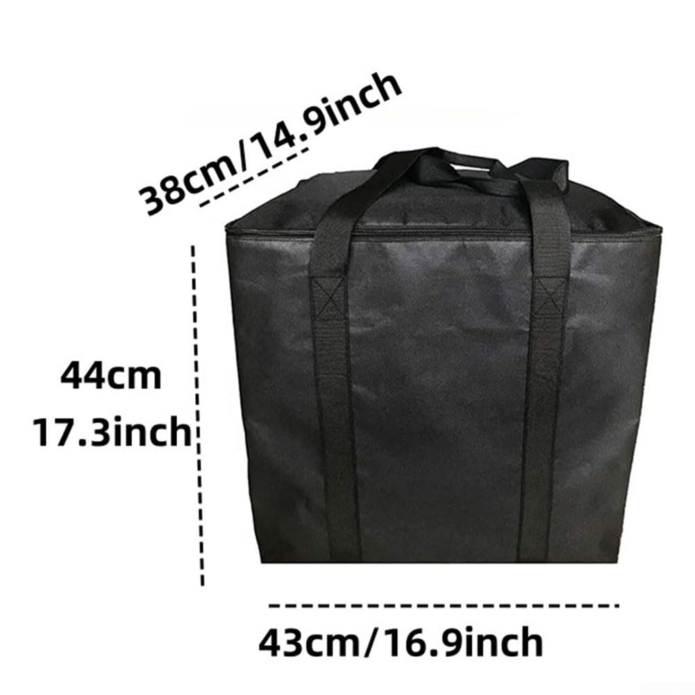 Bolsa de transporte para inodoros portátiles, solución perfecta para almacenar inodoros, ropa, edredones y más durante los viajes (negro)