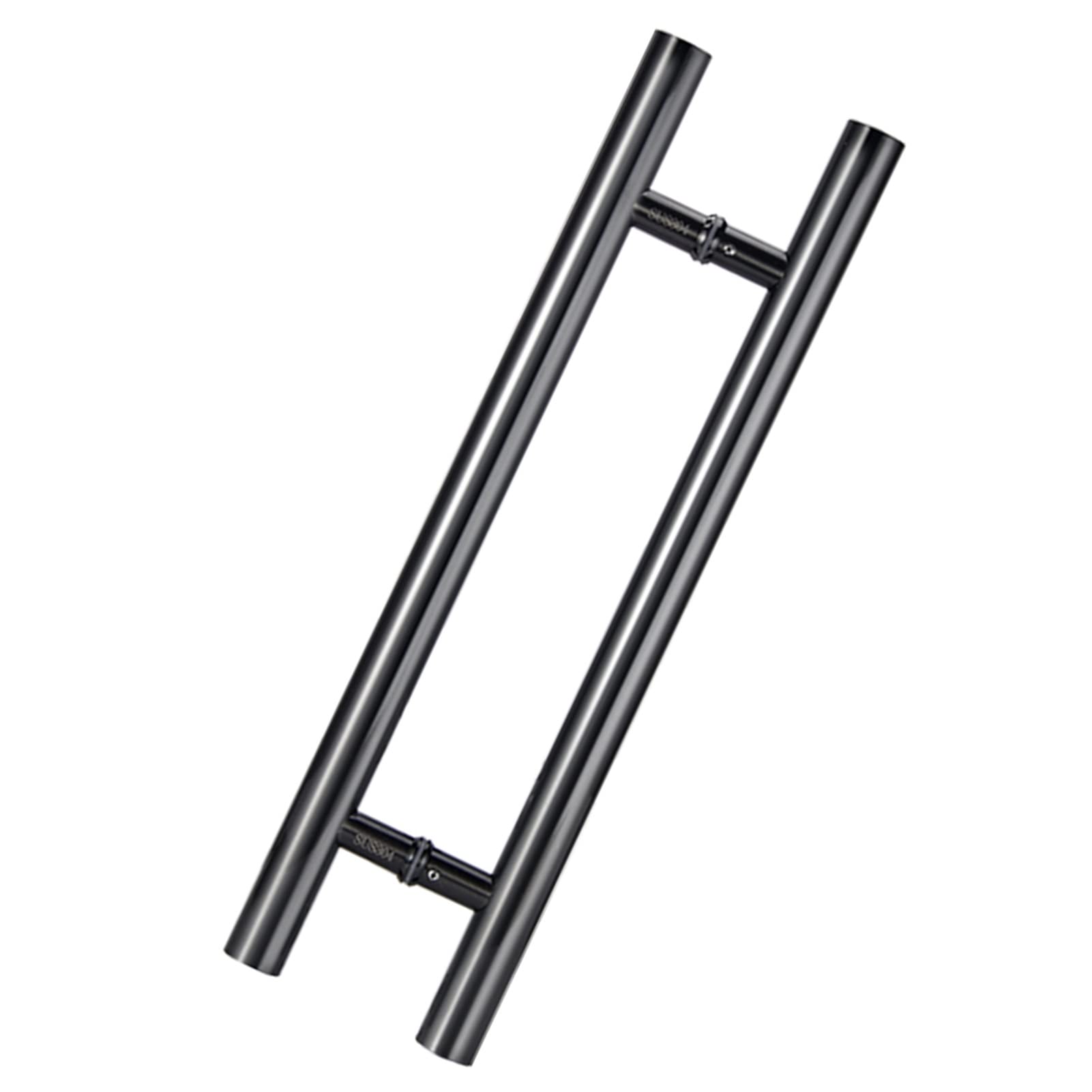 DFGHNBVC Stainless Steel Long Pull Handle For Exterior Commercial Door/Barn Door Modern Bar Hardware With Push Pull Function,Black-150Cm (59