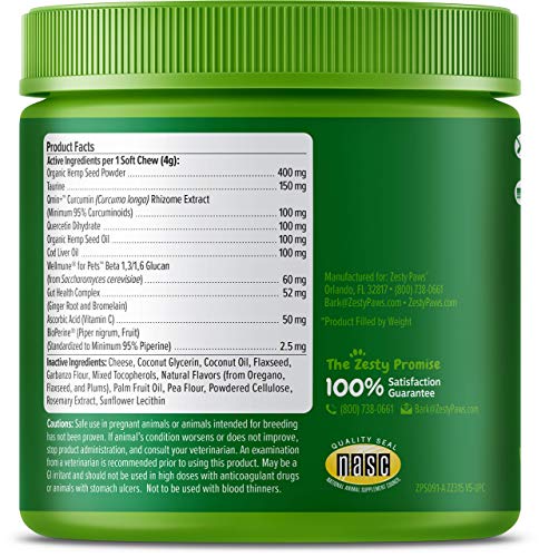 Allergy Immune Soft Chews + Hemp Seed For Dogs + Omega 3 Alaskan Fish Oil Chew Treats For Dogs - With Alaskomega #TOP2