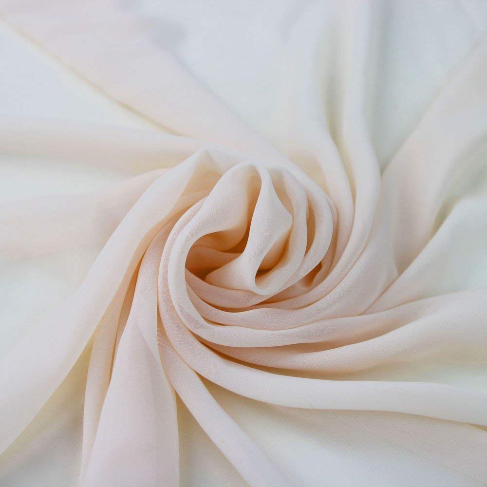 chiffon polyester dress Ivory Polyester Chiffon