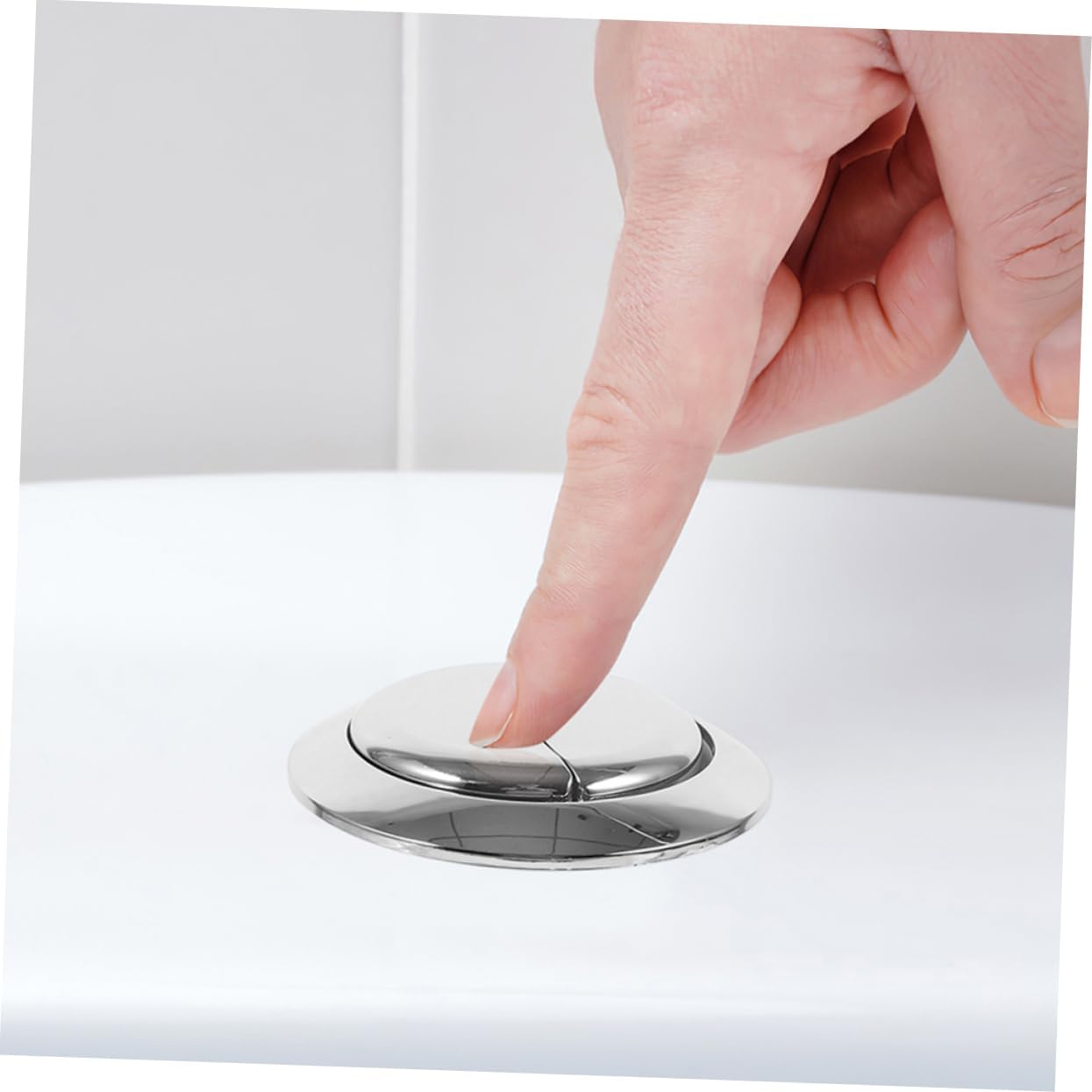 Lurrose 5sets Dual Flush Toilet Button Replacement Easy to Install Tank Button Pusher for Double Push Toilets Durable Water Tank Repairing Parts Versatile and Functional Design 2pcs*5