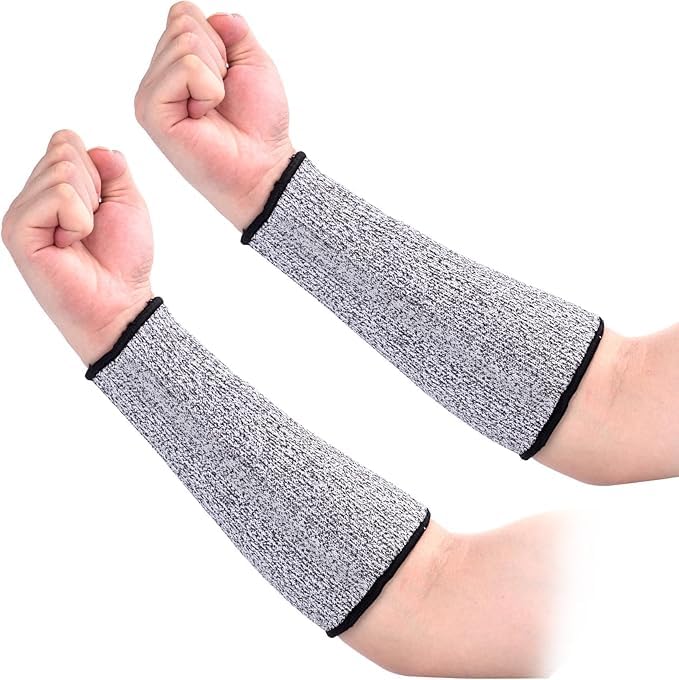 Pmeixcy 1PCS Cut Resistant Arm Sleeves – Anti-Cut Anti-Bite Safety Sleeves, Breathable Elastic Forearm Protector for Kitchen Gardening Construction...