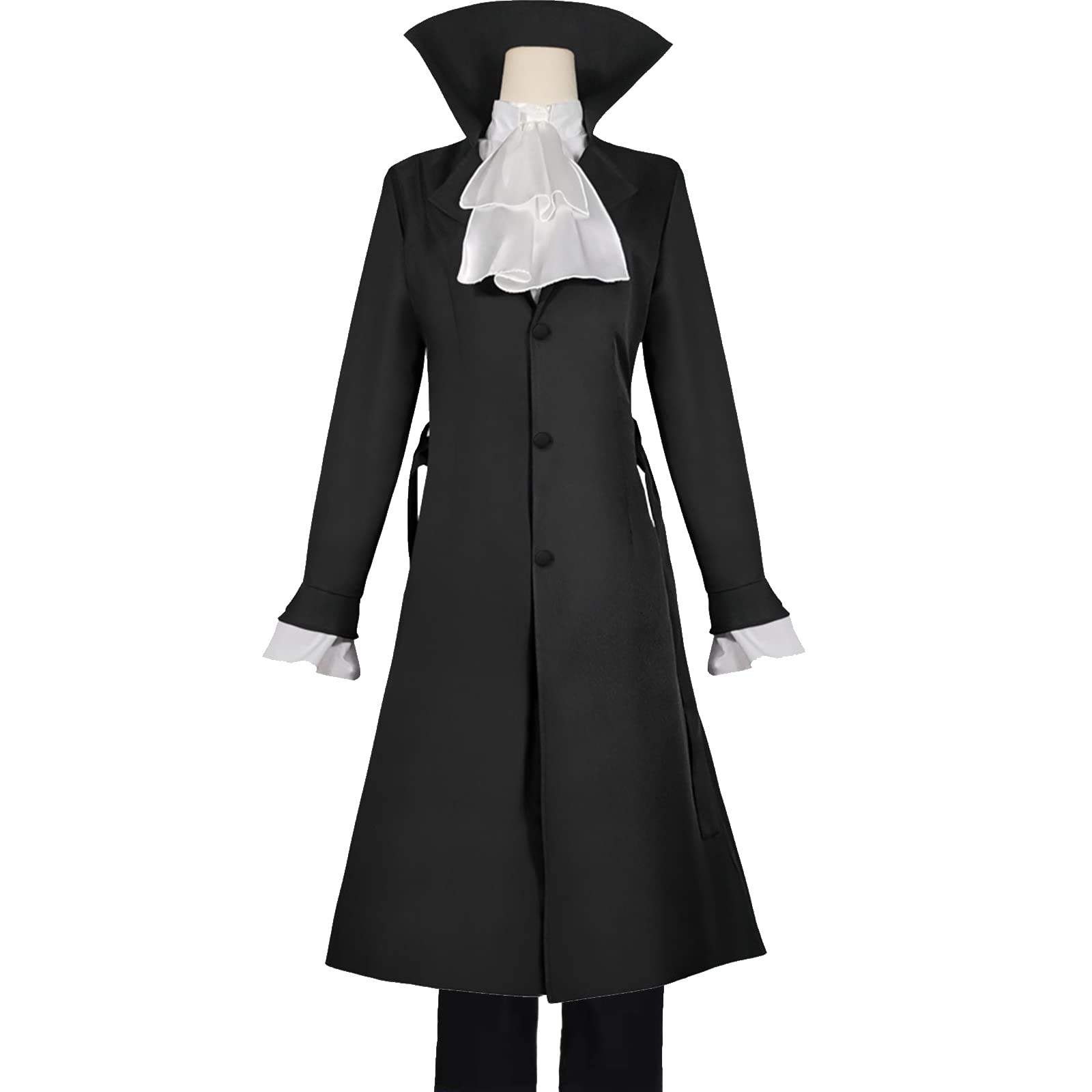 EROOLU Ryunosuke Akutagawa Cosplay Costume Bungo Stray Dogs Halloween Outfit akutagawa Cosplay mens Overcoat