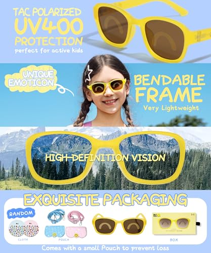 Image of SMILEYWORLD Teen Kids Sunglasses UV400 Protection Teenager Sunglasses, Fashion Shades for Boys Girls Age 12