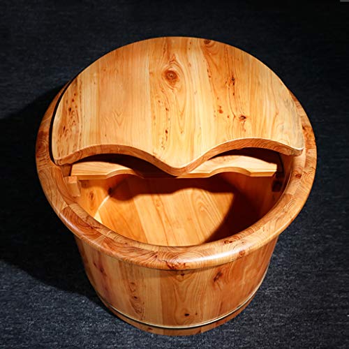 Balde de madera para baño de pies 35 cm alto miniatura 2
