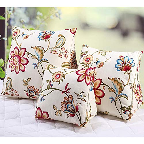 FYMDHB886 Triangle cushion Bedside large backrest Printed cotton pillow bed cushion Soft bag large waist household products bed linings buffer mat