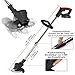 SMILOVII Rasentrimmer mit Akku 21V – 2X 2,0Ah Akku, 8500 U/min, 3-in-1 Freischneider inkl. 16-teiliges Klingen-Set, Teleskopstiel als Kantenschneider für Rasen, Rasenkanten & Unkraut