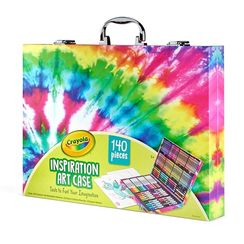 Crayola Inspiration Art Case In Pink, Portable Art & Coloring Supplies, 140 Pieces, Gift for Kids