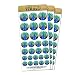 Plentiful Patterned Peacock Removable Matte Sticker Sheets Set