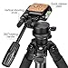 Gosky Tripod -Travel Portable Tripod for Spotting scopes, Binoculars, camcorders, or SLR Cameras (Pro (61-inch))
