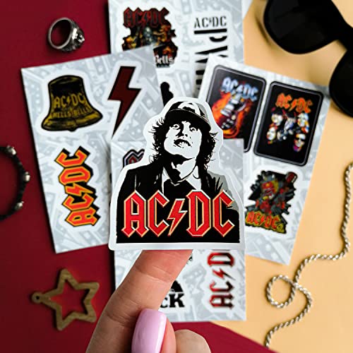 Image of Rock Band Stickers for Adults, 80s Rock Guitar Decals, 36 Pieces Waterproof Stickers for Laptop & Skateboards, Gifts for Women & Men